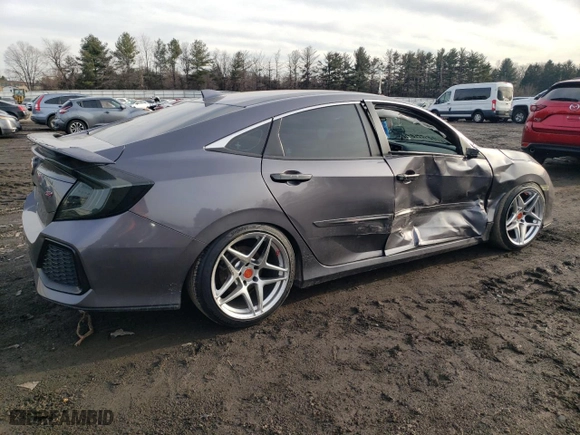 2018 Honda Civic Si Sedan with VIN 2HGFC1E55JH701949, listed as a Copart auction lot 42786545 with 88,564 mi miles and Salvage Title. Bid and sale history available at carsss.com. Image 3.