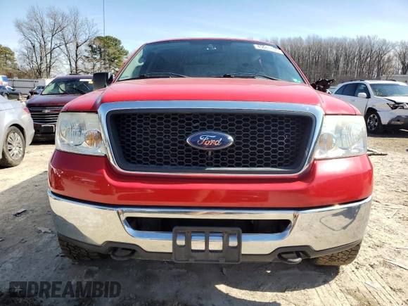 2006 Ford F-150 XLT with VIN 1FTPW04586KD74971, listed as a Copart auction lot 45681195 with 164,630 mi miles and Salvage Title. Bid and sale history available at carsss.com. Image 5.