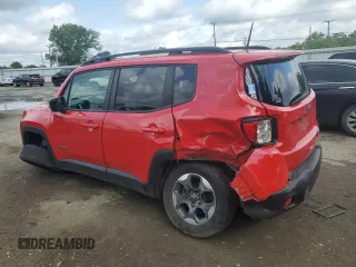 2018 Jeep Renegade Sport с VIN ZACCJAAB7JPG85934, выставлен на аукционе Copart как лот 54799535 с пробегом 85 919 миль миль и Списание • Salvage title. История ставок и продаж доступна на DreamBid. Изображение 2.