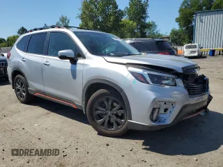 2021 Subaru Forester Special Sports with VIN JF2SKARC5MH511122, listed as a Copart auction lot 59970395 with 38,492 mi miles and Salvage title. Bid and sale history available at DreamBid. Image 4.