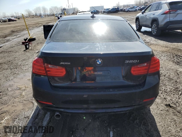 2015 BMW 3 Series 320i xDrive with VIN WBA3C3G59FNT51733, listed as a Copart auction lot 52123345 with Not provided miles and Salvage title. Bid and sale history available at DreamBid. Image 6.