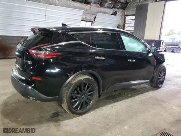 2023 Nissan Murano Platinum with VIN 5N1AZ2DSXPC134472, listed as a Copart auction lot 67629924 with 0 mi miles and Non Repairable. Bid and sale history available at carsss.com. Image 3.