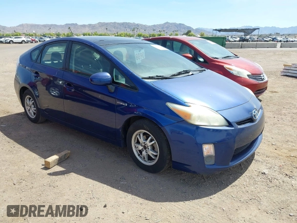 2010 Toyota Prius II with VIN JTDKN3DU2A0045452, listed as a IAAI auction lot 42149310 with 211,759 mi miles. Bid and sale history available at carsss.com. Image 1.