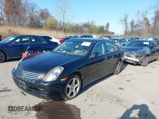 2004 Infiniti G35 w/Leather with VIN JNKCV51E94M609249, listed as a IAAI auction lot 41911426 with 200,461 mi miles and . Bid and sale history available at DreamBid. Image 2.