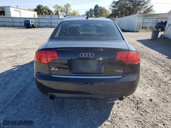 2007 Audi A4 2.0T with VIN WAUEF78E27A088919, listed as a Copart auction lot 76223274 with 82,899 mi miles and Salvage Title. Bid and sale history available at carsss.com. Image 6.