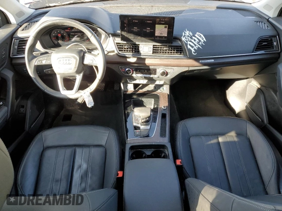 2023 Audi Q5 S line Premium Plus with VIN WA1EAAFY4P2152670, listed as a Copart auction lot 55598575 with 11,003 mi miles and Salvage title. Bid and sale history available at DreamBid. Image 8.