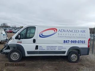 2018 Ram ProMaster Cargo with VIN 3C6TRVAG1JE105819, listed as a IAAI auction lot 41920111 with 185,025 mi miles and . Bid and sale history available at DreamBid. Image 14.