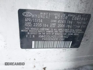 2014 Hyundai Elantra GT with VIN KMHD35LH2EU196462, listed as a IAAI auction lot 41374671 with 132,342 mi miles. Bid and sale history available at carsss.com. Image 9.