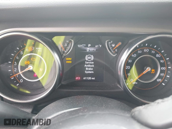 2022 Jeep Wrangler Unlimited Sport with VIN 1C4HJXDN2NW251041, listed as a IAAI auction lot 41558677 with 61,120 mi miles and . Bid and sale history available at DreamBid. Image 7.