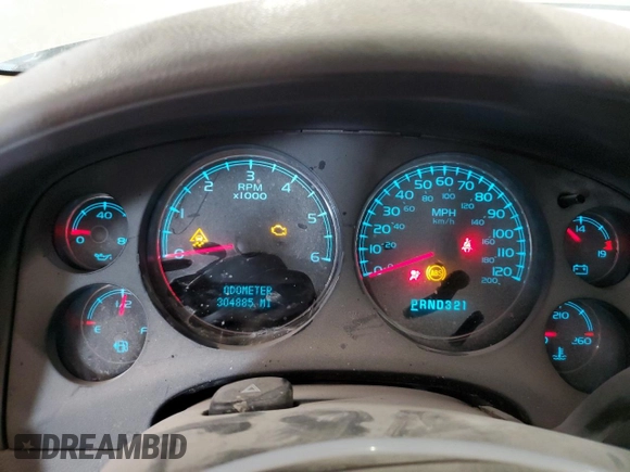 2007 Chevrolet Tahoe LT z VIN 1GNFK130X7J373208, wystawiony jako Copart lot #60710515 z przebiegiem 304 885 mil mil oraz Szkoda całkowita • Salvage title. Historia ofert i sprzedaży dostępna na DreamBid. Obrazek 9.
