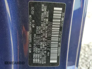 2022 Subaru BRZ Limited with VIN JF1ZDBE11N9700787, listed as a Copart auction lot 47658355 with 27,402 mi miles and Salvage title. Bid and sale history available at DreamBid. Image 13.