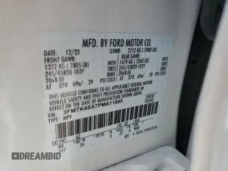 2023 Ford Mustang Mach-E GT z VIN 3FMTK4SX7PMA11895, wystawiony jako Copart lot #53565425 z przebiegiem 18 036 mil mil oraz Szkoda całkowita • Salvage title. Historia ofert i sprzedaży dostępna na DreamBid. Obrazek 16.