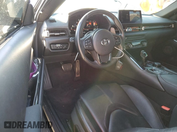2020 Toyota GR Supra 3.0 with VIN WZ1DB4C08LW031739, listed as a Copart auction lot 79266674 with 26,582 mi miles and Salvage Title. Bid and sale history available at carsss.com. Image 8.