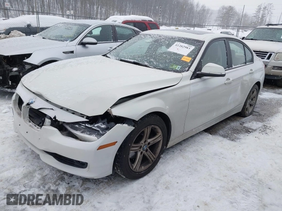 2014 BMW 3 Series 328i with VIN WBA3C1C51EK106435, listed as a IAAI auction lot 41202983 with 142,135 mi miles. Bid and sale history available at carsss.com. Image 2.