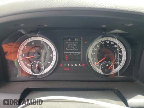 2013 Ram 1500 Tradesman with VIN 1C6RR6FG3DS699176, listed as a Copart auction lot 61736025 with 181,703 mi miles and Salvage title. Bid and sale history available at DreamBid. Image 9.