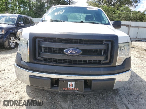 2014 Ford F-150 XL with VIN 1FTMF1CM7EKD02336, listed as a Copart auction lot 57333815 with 126,053 mi miles and Salvage title. Bid and sale history available at DreamBid. Image 5.