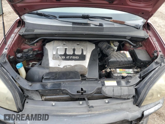 2005 Hyundai Tucson GLS with VIN KM8JN12D05U129525, listed as a Copart auction lot 79690934 with 169,061 mi miles and Salvage Title. Bid and sale history available at carsss.com. Image 12.