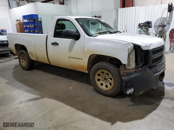2007 Chevrolet Silverado 1500 Work Truck with VIN 1GCEC14CX7Z571086, listed as a Copart auction lot 46003565 with 162,842 mi miles and Salvage Title. Bid and sale history available at carsss.com. Image 4.