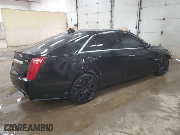 2018 Cadillac CTS Luxury AWD with VIN 1G6AX5SS4J0105429, listed as a Copart auction lot 58777454 with 95,626 mi miles and Salvage Title. Bid and sale history available at DreamBid. Image 3.