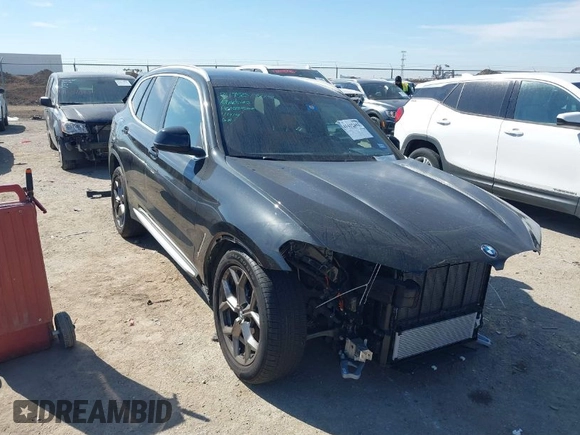 2023 BMW X3 sDrive30i with VIN 5UX43DP08P9S86948, listed as a IAAI auction lot 41632412 with 3,645 mi miles and . Bid and sale history available at DreamBid. Image 1.