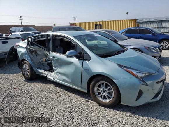 2017 Toyota Prius Two with VIN JTDKBRFU1H3045847, listed as a Copart auction lot 54266305 with 93,383 mi miles and Salvage Title. Bid and sale history available at DreamBid. Image 4.