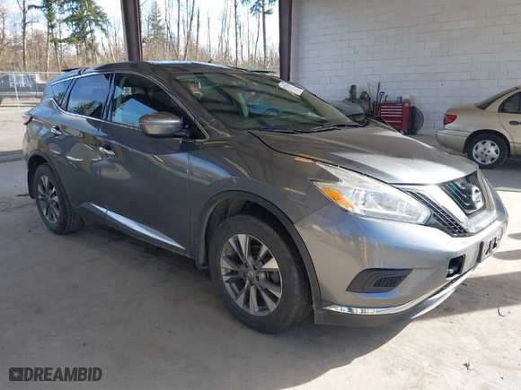 2017 Nissan Murano SL with VIN 5N1AZ2MH6HN201434, listed as a IAAI auction lot 41739603 with 135,873 mi miles. Bid and sale history available at carsss.com. Image 1.