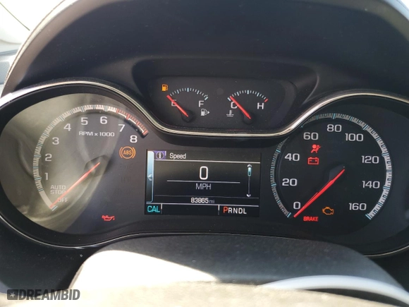 2017 Chevrolet Cruze LT with VIN 1G1BE5SMXH7280450, listed as a Copart auction lot 49457675 with 83,865 mi miles and Salvage Title. Bid and sale history available at carsss.com. Image 9.