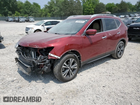 2020 Nissan Rogue S with VIN 5N1AT2MT8LC820093, listed as a Copart auction lot 59669625 with 67,395 mi miles and Salvage title. Bid and sale history available at DreamBid. Image 1.