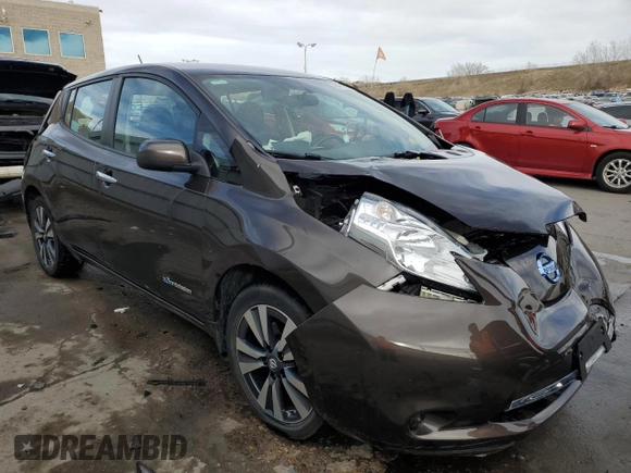 2017 Nissan LEAF S with VIN 1N4BZ0CP8HC302398, listed as a Copart auction lot 50421905 with 31,220 mi miles and Salvage Title. Bid and sale history available at carsss.com. Image 4.