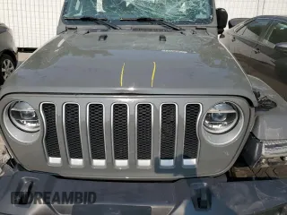 2020 Jeep Wrangler Unlimited Sahara with VIN 1C4HJXEM2LW337002, listed as a Copart auction lot 71056504 with 0 mi miles and Salvage Title. Bid and sale history available at carsss.com. Image 11.