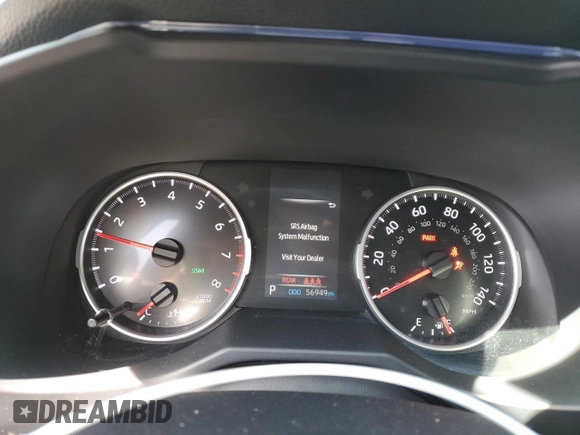 2021 Toyota RAV4 XLE with VIN 2T3W1RFV8MC098471, listed as a Copart auction lot 50675815 with 56,949 mi miles and Salvage Title. Bid and sale history available at carsss.com. Image 9.