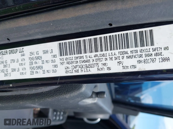 2011 Dodge Nitro Heat with VIN 1D4PT4GK1BW563775, listed as a IAAI auction lot 42573092 with 125,280 mi miles and . Bid and sale history available at DreamBid. Image 9.