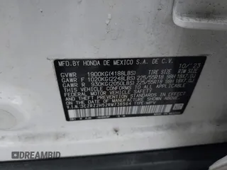 2024 Honda HR-V Sport with VIN 3CZRZ2H52RM736564, listed as a IAAI auction lot 41444725 with 16,158 mi miles. Bid and sale history available at carsss.com. Image 9.