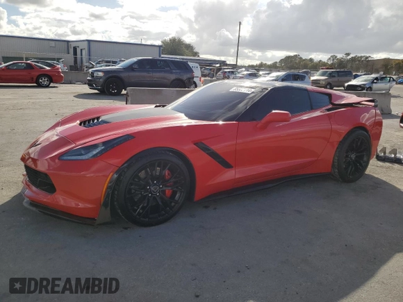 2015 Chevrolet Corvette Z51 2LT with VIN 1G1YK2D78F5123114, listed as a Copart auction lot 85503114 with 58,452 mi miles and Salvage title. Bid and sale history available at DreamBid. Image 1.