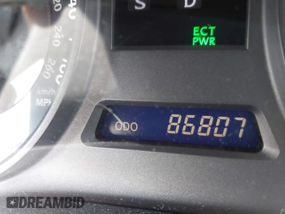 2009 Lexus IS 250 with VIN JTHBK262X95099772, listed as a IAAI auction lot 41625820 with 86,807 mi miles. Bid and sale history available at carsss.com. Image 15.