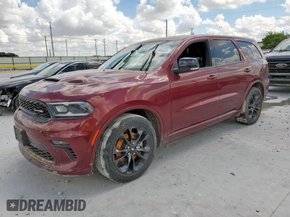 2021 Dodge Durango R/T with VIN 1C4SDJCT6MC610238, listed as a Copart auction lot 61294645 with 65,970 mi miles and Salvage title. Bid and sale history available at DreamBid. Image 1.