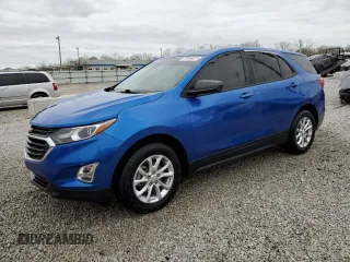 2019 Chevrolet Equinox LS with VIN 3GNAXHEV0KS570022, listed as a Copart auction lot 51058875 with 44,614 mi miles and Salvage Title. Bid and sale history available at carsss.com. Image 1.
