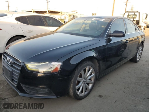 2013 Audi A4 Premium with VIN WAUAFAFL8DN048278, listed as a Copart auction lot 42039305 with 120,454 mi miles and Clean Title. Bid and sale history available at carsss.com. Image 1.