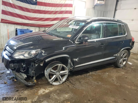 2017 Volkswagen Tiguan Sport with VIN WVGUV7AX5HK005391, listed as a Copart auction lot 41855395 with 88,147 mi miles and Salvage Title. Bid and sale history available at carsss.com. Image 1.