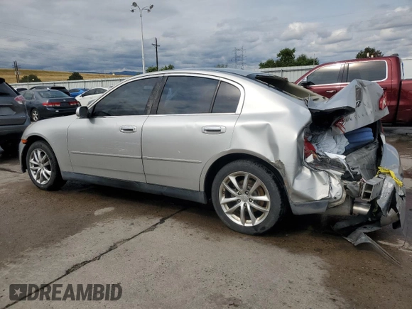 2004 Infiniti G35 w/Leather with VIN JNKCV51F74M704563, listed as a Copart auction lot 70261754 with 160,733 mi miles and Salvage Title. Bid and sale history available at DreamBid. Image 2.