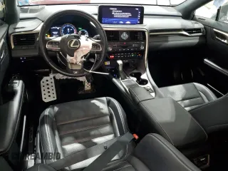2021 Lexus RX 350 F Sport with VIN 2T2YZMDA4MC262310, listed as a Copart auction lot 56948985 with 19,366 mi miles and Salvage title. Bid and sale history available at DreamBid. Image 8.