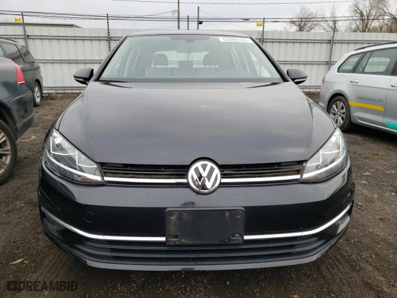 2019 Volkswagen Golf S with VIN 3VWW57AU7KM022452, listed as a Copart auction lot 53365155 with 19,972 mi miles and Salvage Title. Bid and sale history available at carsss.com. Image 5.