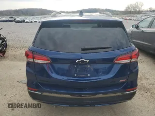 2022 Chevrolet Equinox RS with VIN 3GNAXWEVXNS119642, listed as a Copart auction lot 54705345 with 33,441 mi miles and Salvage title. Bid and sale history available at DreamBid. Image 6.