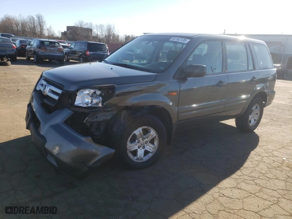 2007 Honda Pilot LX with VIN 2HKYF18157H521023, listed as a Copart auction lot 50162135 with 230,042 mi miles and Salvage Title. Bid and sale history available at carsss.com. Image 1.