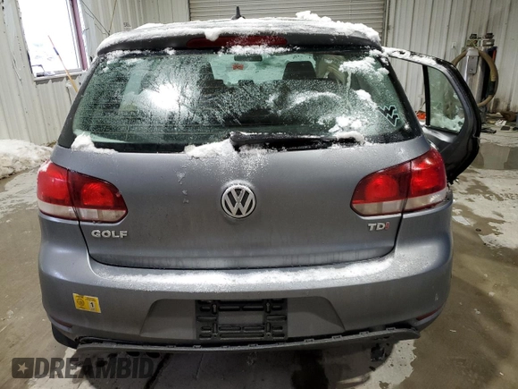 2014 Volkswagen Golf TDI w/Sunroof & Nav with VIN WVWDM7AJ8EW005019, listed as a Copart auction lot 87408824 with 88,332 mi miles and Salvage title. Bid and sale history available at DreamBid. Image 6.