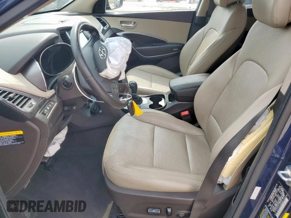 2017 Hyundai Santa Fe 2.4L z VIN 5XYZU3LB4HG401163, wystawiony jako Copart lot #57504375 z przebiegiem 84 964 mil mil oraz Szkoda całkowita • Salvage title. Historia ofert i sprzedaży dostępna na DreamBid. Obrazek 7.