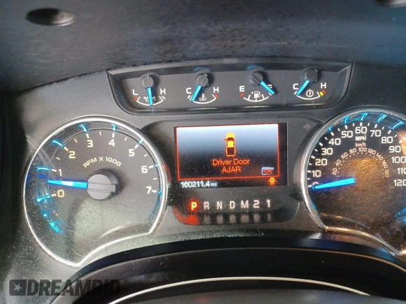 2013 Ford F-150 XL with VIN 1FTFW1EF8DFD52788, listed as a IAAI auction lot 42585494 with 160,211 mi miles and . Bid and sale history available at DreamBid. Image 8.