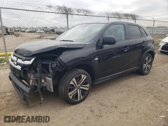 2020 Mitsubishi Outlander ES with VIN JA4AP3AU1LU017562, listed as a Copart auction lot 82314074 with 112,089 mi miles and Salvage title. Bid and sale history available at DreamBid. Image 1.