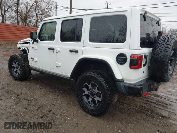 2018 Jeep Wrangler Unlimited Rubicon with VIN 1C4HJXFG6JW301254, listed as a IAAI auction lot 41654089 with 71,364 mi miles and . Bid and sale history available at DreamBid. Image 3.