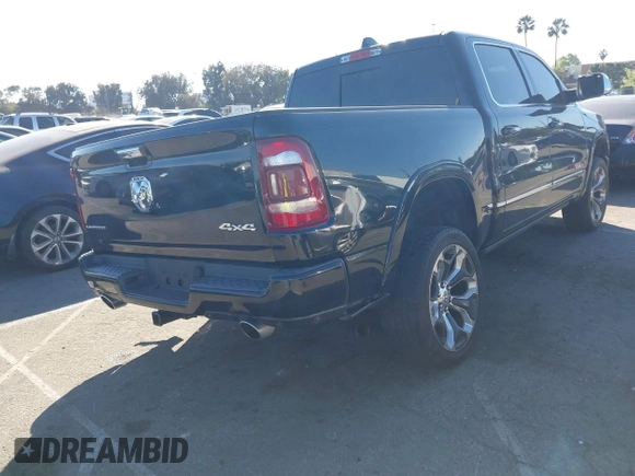 2019 Ram 1500 Limited with VIN 1C6SRFHT0KN764346, listed as a IAAI auction lot 41651143 with 45,517 mi miles and . Bid and sale history available at DreamBid. Image 4.